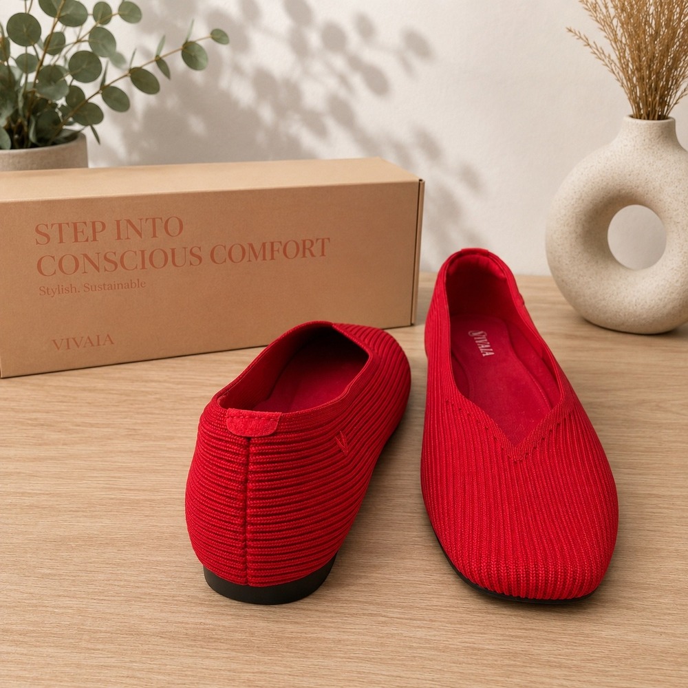 VIVAIA Margot 2.0 Ruby Red Flats | EU 40 / US 9 - Picture 6 of 10
